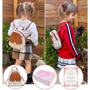 Mini Toddler Backpack 1 2 3 Year Old Girl Small Baby Backpack For Girls (8" H) w
